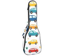 Custodia imbottita per ukulele, spessa 1,1 cm, con squali colorati, impermeabile, dimensioni da concerto, con spazio per riporre gli oggetti, Multicolore 06, 25.9x9x3.1in/66x23x8cm, Organizer per