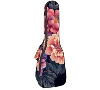 Custodia imbottita per ukulele, spessa 1,1 cm, con squali colorati, impermeabile, dimensioni da concerto, con spazio per riporre gli oggetti, Multicolore 10., 25.9x9x3.1in/66x23x8cm, Organizer per