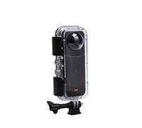 Custodia impermeabile da 45 m per Insta360 X5, custodia subacquea con lente di invisibilità completa a 360°, guscio in PC temprato e pulsanti in acciaio inossidabile per immersioni, snorkeling