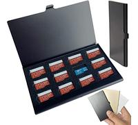 Custodia impermeabile in alluminio per schede di memoria - 12 slot micro SD/Micro SDHC/TF, protezione antiruggine (nero)