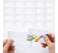 Custodia impermeabile in PVC per carte d'identità, credito, assicurazioni, sicurezza sociale e protezione da viaggio, design trasparente flessibile, protezione contro l'umidità e la polvere