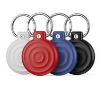 Custodia impermeabile IPX8 per AirTag, confezione da 4 pezzi, con portachiavi, custodia ultra resistente per Apple AirTag (1a e 2a generazione), custodia protettiva anti-smarrimento per chiavi