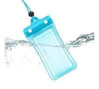 Custodia impermeabile per cellulare, custodia trasparente per touchscreen, borsa universale con chiusura sicura e cordino per una protezione completa del telefono durante il nuoto, la barca o le