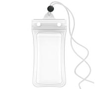 Custodia impermeabile per cellulare, protezione touchscreen, custodia impermeabile sicura per cellulare, accessorio durevole per attività all'aperto per snorkeling, drifting, barca, crociere, bianco