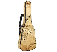 Custodia impermeabile per chitarra con cerniera morbida per basso chitarra acustica e classica folk chitarra elettrica marrone Staff nota musicale
