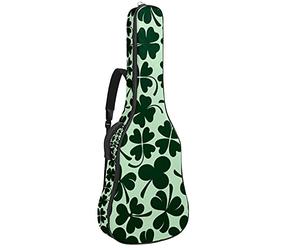 Custodia impermeabile per chitarra con cerniera morbida per basso chitarra acustica e classica folk chitarra elettrica Clover Icons Pattern