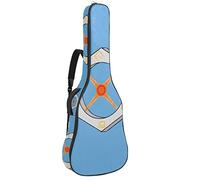 Custodia impermeabile per chitarra, con cerniera morbida, per chitarra elettrica, basso, acustica e classica, borsa per chitarra elettrica esagonale, volante
