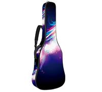 Custodia impermeabile per chitarra con chiusura lampo, morbida per basso e chitarra acustica classica folk chitarra elettrica Unicorn Magic