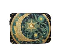 Custodia impermeabile per computer portatile da 15 pollici, compatibile con MacBook Chromebook da 14-15 pollici, puzzle con stelle lunari