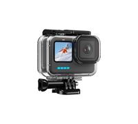 Custodia impermeabile per GoPro Hero 12 11 10 9 nera, custodia protettiva per immersioni subacquee con accessori di montaggio