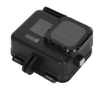 Custodia impermeabile per immersione, dimensioni 8,3x4,1x8,8 cm, resiste fino a 50 metri di profondità, antipolvere, antigoccia, nera