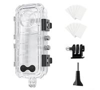 Custodia impermeabile per immersioni Insta360 per X5, custodia impermeabile da 60 m, in vetro temperato con copertura protettiva trasparente, gabbia sommergibile per attrezzatura da surf e snorkeling