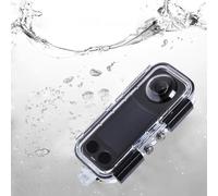Custodia impermeabile per Insta 360 X5, 45 m, custodia impermeabile per Insta360 X5, custodia invisibile, accessori per immersioni subacquee (vetro)
