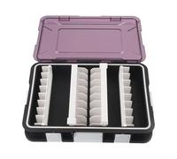 Custodia impermeabile per la pesca con 11 scomparti, doppia funzione, materiale per una gestione efficace delle esche (copertura rosa)