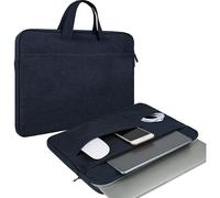 Custodia impermeabile per laptop da 16 pollici, compatibile con tracolla rimovibile, fodera morbida con assorbimento degli urti, grande capacità,