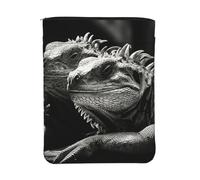 Custodia impermeabile per libri con cerniera e tasca frontale | 11.8x9 Pollice Del Sacchetto Del Libro Del Protettore Iguana Al Sole Sacchetto Regalo Lavabile Per Le Donne Ragazza Lettore