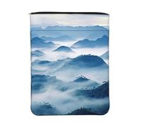 Custodia impermeabile per libri con cerniera e tasca frontale | 11.8x9 Pollice Del Sacchetto Del Libro Del Sacchetto Del Sacchetto Del Libro Avvolto Nella Nebbia Lavabile Sacchetto Regalo