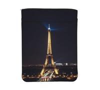 Custodia impermeabile per libri con cerniera e tasca frontale | 11.8x9 Pollice Libro Del Sacchetto Del Sacchetto Del Sacchetto Del Libro Della Torre Eiffel A Parigi Di Notte Lavabile