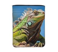 Custodia impermeabile per libri con cerniera e tasca frontale | 11.8x9 Pollice Libro Del Sacchetto Del Sacchetto Del Sacchetto Del Sacchetto Lavabile Colorato Iguana Per Le Donne Ragazza
