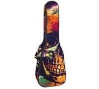 Custodia impermeabile per ukulele, resistente, 58,4 cm, con custodia e manico, composizione floreale colorata, Multicolore 08, 25.9x9x3.1in/66x23x8cm, Organizer per borse