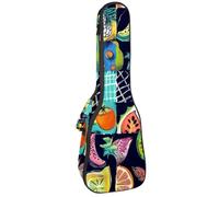 Custodia impermeabile per ukulele, resistente, 58,4 cm, con custodia e manico, composizione floreale colorata, Multicolore 07, 25.9x9x3.1in/66x23x8cm, Organizer per borse
