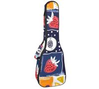 Custodia impermeabile per ukulele, resistente, 58,4 cm, con custodia e manico, composizione floreale colorata, Multicolore 06, 25.9x9x3.1in/66x23x8cm, Organizer per borse