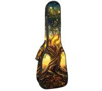 Custodia impermeabile per ukulele, resistente, 58,4 cm, custodia per ukulele con contenitore e manico, motivo teschio dipinto con fiori, Multicolore 07, 25.9x9x3.1in/66x23x8cm, Organizer per borse