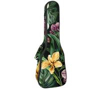 Custodia impermeabile per ukulele, resistente, 58,4 cm, custodia per ukulele con custodia e manico, fiori di camomilla bianca acquerello, Multicolore 06, 25.9x9x3.1in/66x23x8cm, Organizer per borse
