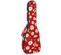 Custodia impermeabile per ukulele, resistente, 58,4 cm, custodia per ukulele con custodia e manico, foglie di ginkgo biloba vintage verde salvia naturale, Multicolore 10., 25.9x9x3.1in/66x23x8cm