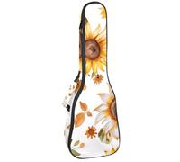 Custodia impermeabile per ukulele, resistente 58,4 cm, custodia per ukulele con custodia e manico, motivo cigni, Multicolore 03, 25.9x9x3.1in/66x23x8cm, Organizer per borse