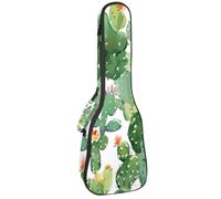 Custodia impermeabile per ukulele, resistente, 58,4 cm, custodia per ukulele con custodia e manico, motivo note di Vinatge Musci con fiori, Multicolore 09, 25.9x9x3.1in/66x23x8cm, Organizer per borse