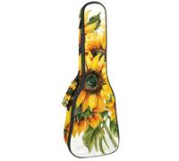 Custodia impermeabile per ukulele, resistente 58,4 cm, custodia per ukulele con custodia e manico, motivo cigni, Multicolore 05, 25.9x9x3.1in/66x23x8cm, Organizer per borse