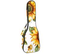 Custodia impermeabile per ukulele, resistente 58,4 cm, custodia per ukulele con custodia e manico, motivo cigni, Multicolore 04, 25.9x9x3.1in/66x23x8cm, Organizer per borse
