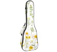 Custodia impermeabile per ukulele, resistente 58,4 cm, custodia per ukulele con custodia e manico, motivo cigni, Multicolore 06, 25.9x9x3.1in/66x23x8cm, Organizer per borse