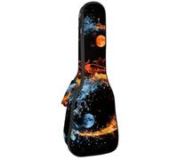 Custodia impermeabile per ukulele, resistente 58,4 cm, custodia per ukulele con custodia e manico, motivo cigni, Multicolore 09, 25.9x9x3.1in/66x23x8cm, Organizer per borse