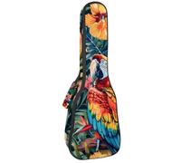 Custodia impermeabile per ukulele, resistente 58,4 cm, custodia per ukulele con custodia e manico, motivo cigni, Multicolore 07, 25.9x9x3.1in/66x23x8cm, Organizer per borse