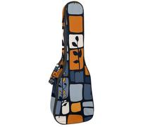 Custodia impermeabile per ukulele, resistente, 58,4 cm, custodia per ukulele con custodia e manico, simboli retrò dei pianeti, Multicolore 09, 25.9x9x3.1in/66x23x8cm, Organizer per borse