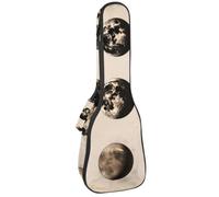 Custodia impermeabile per ukulele, resistente, 58,4 cm, custodia per ukulele con custodia e manico, simboli retrò dei pianeti, Multicolore 01, 25.9x9x3.1in/66x23x8cm, Organizer per borse