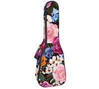 Custodia impermeabile per ukulele, resistente, 58,4 cm, custodia per ukulele con custodia e manico, stampa colorata con puzzle, Multicolore 03, 25.9x9x3.1in/66x23x8cm, Organizer per borse