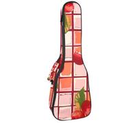 Custodia impermeabile per ukulele, resistente, da 58,4 cm, con contenitore e manico, motivo cartone animato con pianeti spaziali e stelle, cielo notturno, Multicolore 03, 25.9x9x3.1in/66x23x8cm