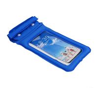 Custodia impermeabile subacquea per telefono, compatibile con smartphone fino a 7 2 pollici, con tracolla per un facile trasporto e immersioni (blu)