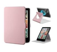 Custodia in acrilico rotante compatibile con Kobo Libra Color 7" 2024 | Supporto girevole a 360°, design magnetico staccabile, accensione/spegnimento automatico(Rose Gold)