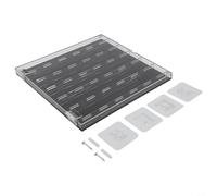 Custodia in acrilico trasparente per riporre plettri per chitarra, può ospitare 36 o 40 pezzi, scatola protettiva antipolvere con strati strutturati per accessibilità visiva (245 x 240 x 22)