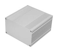 Custodia in alluminio Custodia in metallo argento fai-da-te Progetto PCB Scatola per strumenti Custodia per alluminio Dissipatore di calore di prodotti elettronici, 3,2 × 5,7 × 5,9 pollici