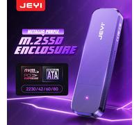 Custodia in alluminio JEYI M.2 SSD - NVMe/SATA dual-mode | USB 3.2 Gen2 10 Gbps | 2230/2242/2260/2280 Supporto full size | UASP/TRIM