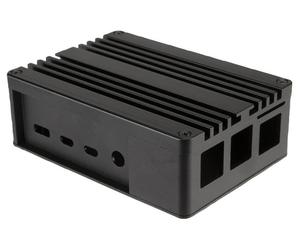 Custodia In Alluminio Per Raspberry Pi 4, Nera - A-RA08-M1B