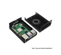 Custodia in Alluminio per Raspberry Pi 5, Custodia Pi 5 con Ventola PWM per Raspberry Pi 5 4GB/8GB, Supporto Dispositivo di Raffreddamento Attivo Pi 5