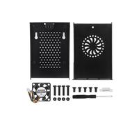Custodia in Alluminio per Raspberry Pi 5, Custodia Pi 5 con Ventola PWM per Raspberry Pi 5 4GB/8GB, Supporto Dispositivo di Raffreddamento Attivo Pi 5