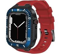 Custodia in ceramica con kit di modifica del nastro, per 8 7 45 mm Set di modernizzazione della cinghia in silicone in acciaio inossidabile in metallo 45 mm , per la serie IWatch 6 SE 5 444 mm, 45mm