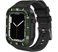 Custodia in ceramica con kit di modifica del nastro, per 8 7 45 mm Set di modernizzazione della cinghia in silicone in acciaio inossidabile in metallo 45 mm , per la serie IWatch 6 SE 5 444 mm, 45mm